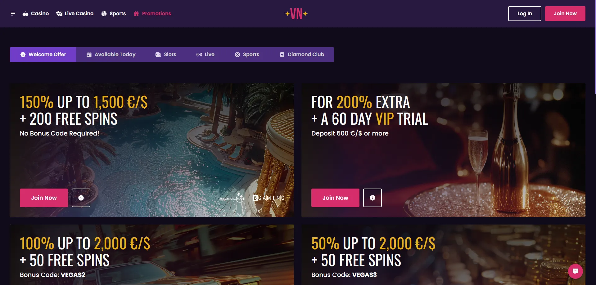 Vegas Now Casino Promo Code 2026 – Bonus und Freispiele aktivieren
