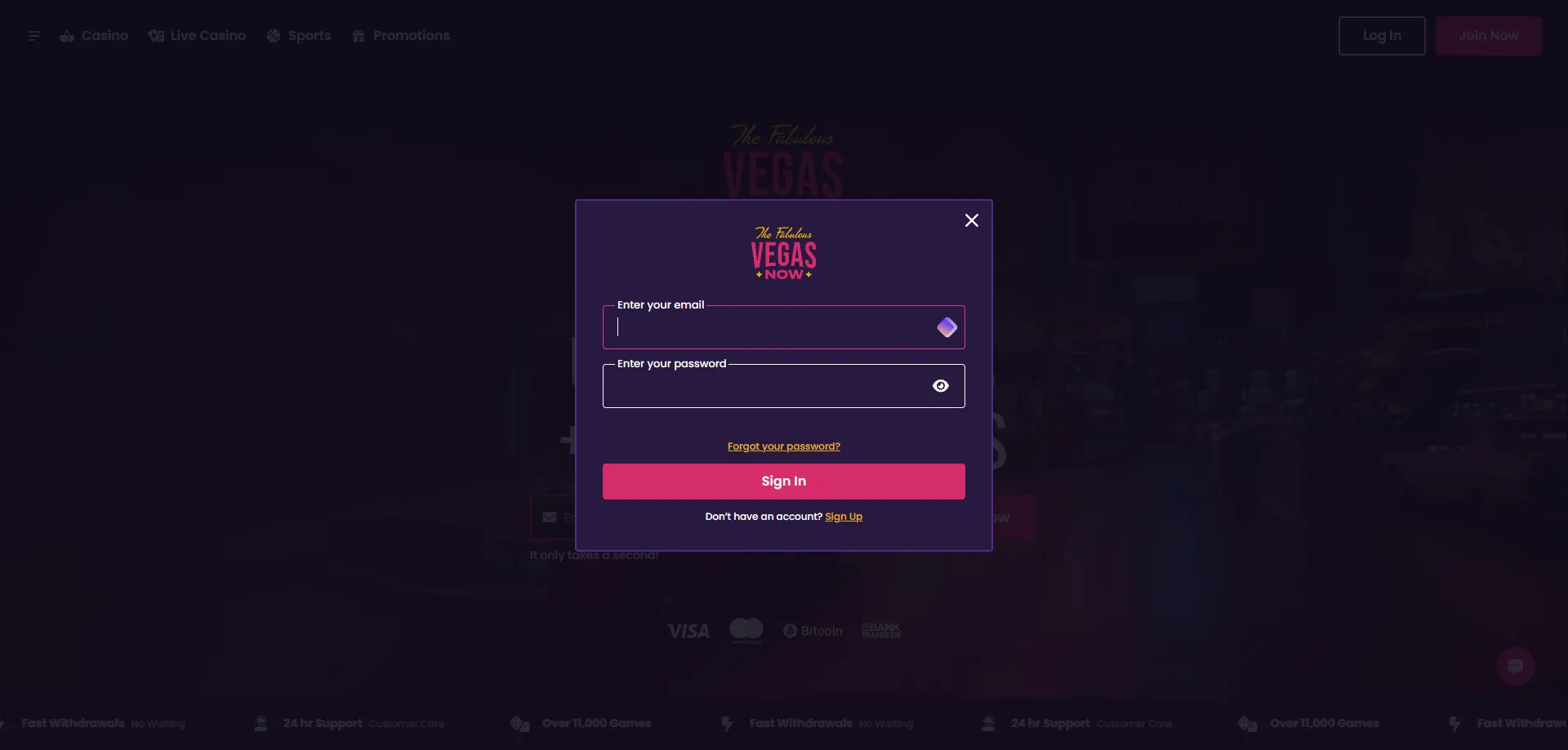 Vegas Now Casino Login – Sicher ins Spielerkonto einloggen